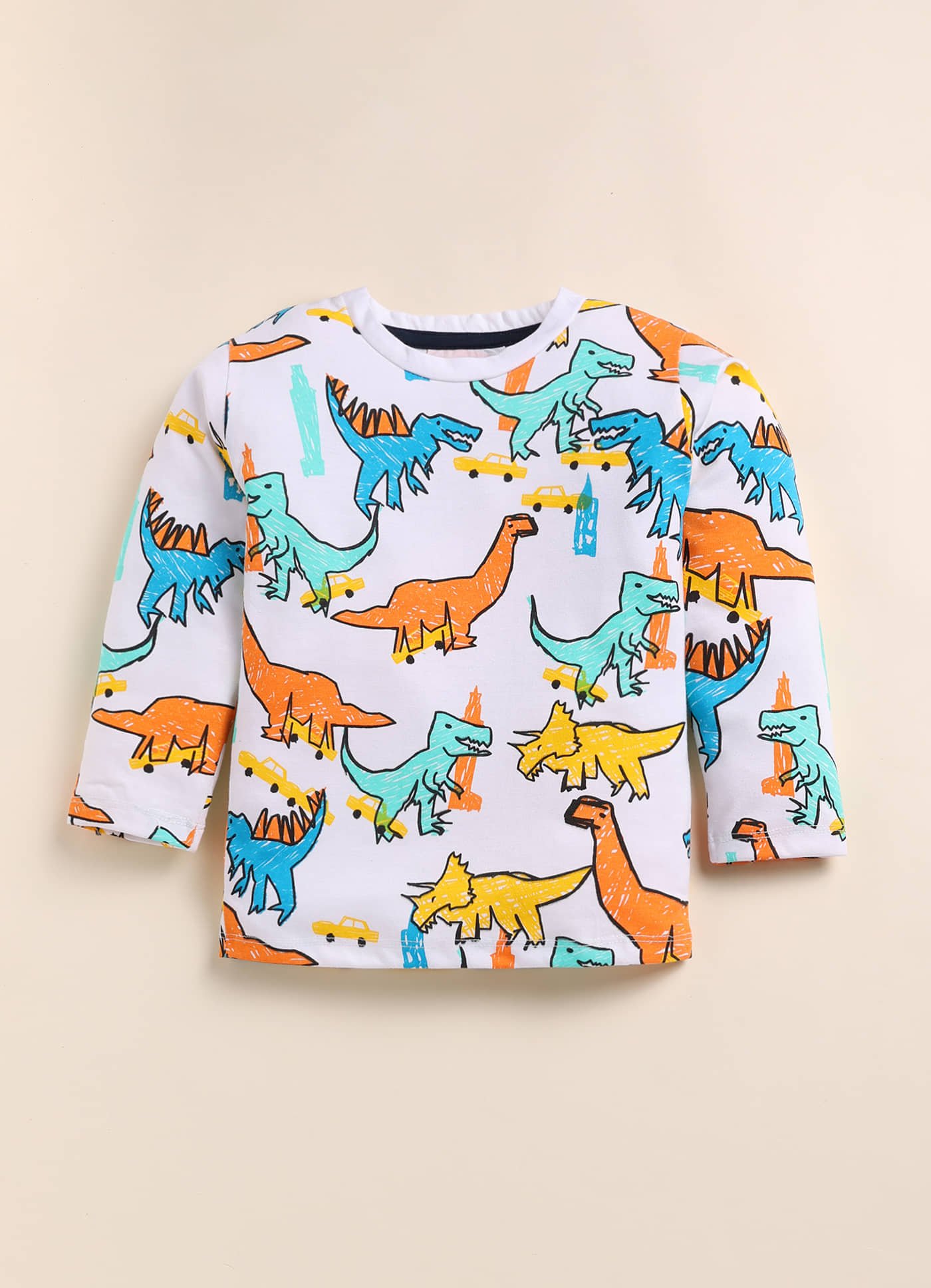Lazy Shark Pack of 2 Boys Cotton Blend Nightsuit Set ( Multicolor ) - Image 7
