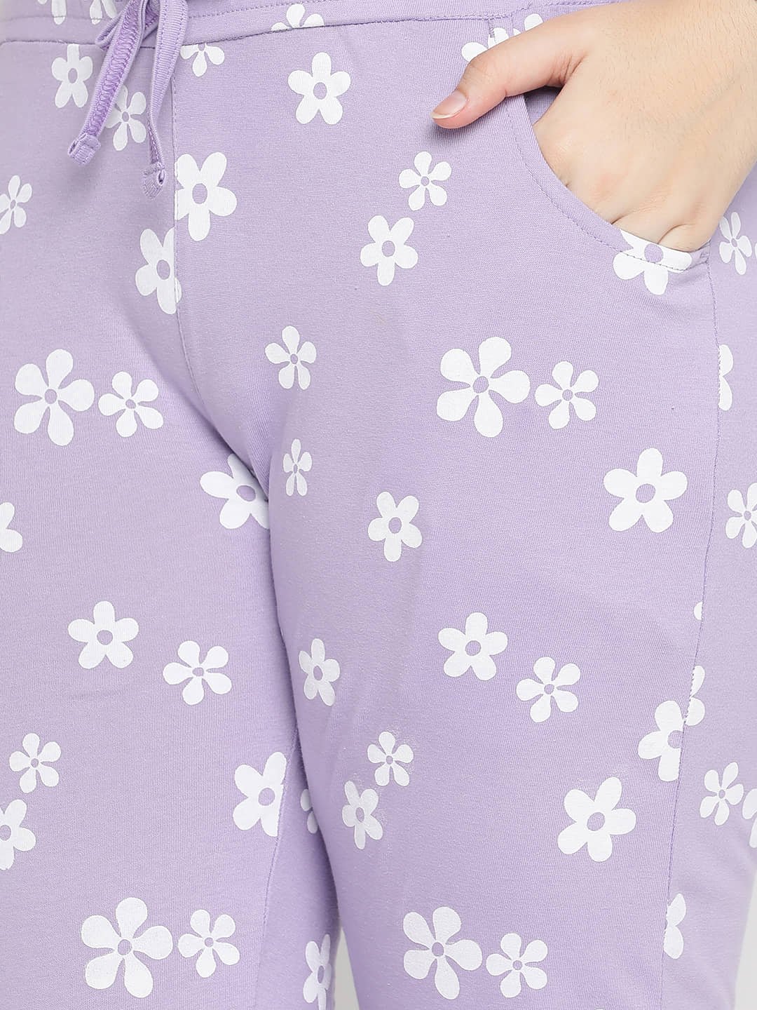 Li'l Tomatoes Pack of 1 Girls Cotton Nightsuit Set ( Purple ) - Image 3
