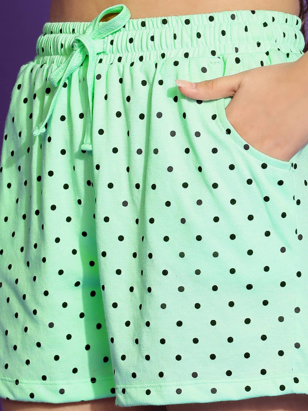 Li'l Tomatoes Pack of 1 Girls Cotton Nightsuit Set ( Light Green ) - Image 3