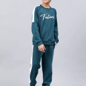 Li'l Tomatoes Pack of 1 Boys Cotton Blend Tracksuit ( Blue )