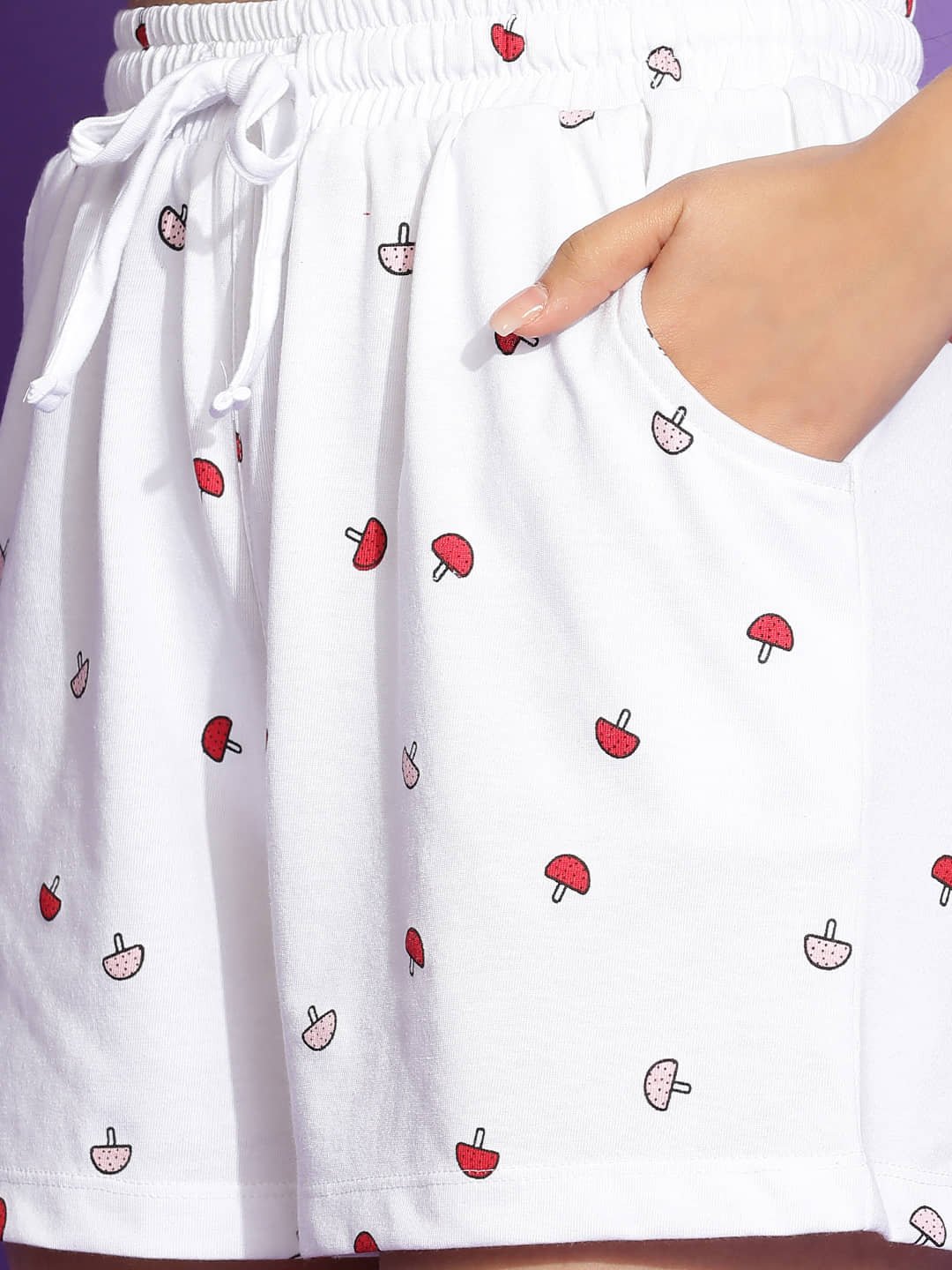 Li'l Tomatoes Pack of 1 Girls Cotton Nightsuit Set ( White ) - Image 3