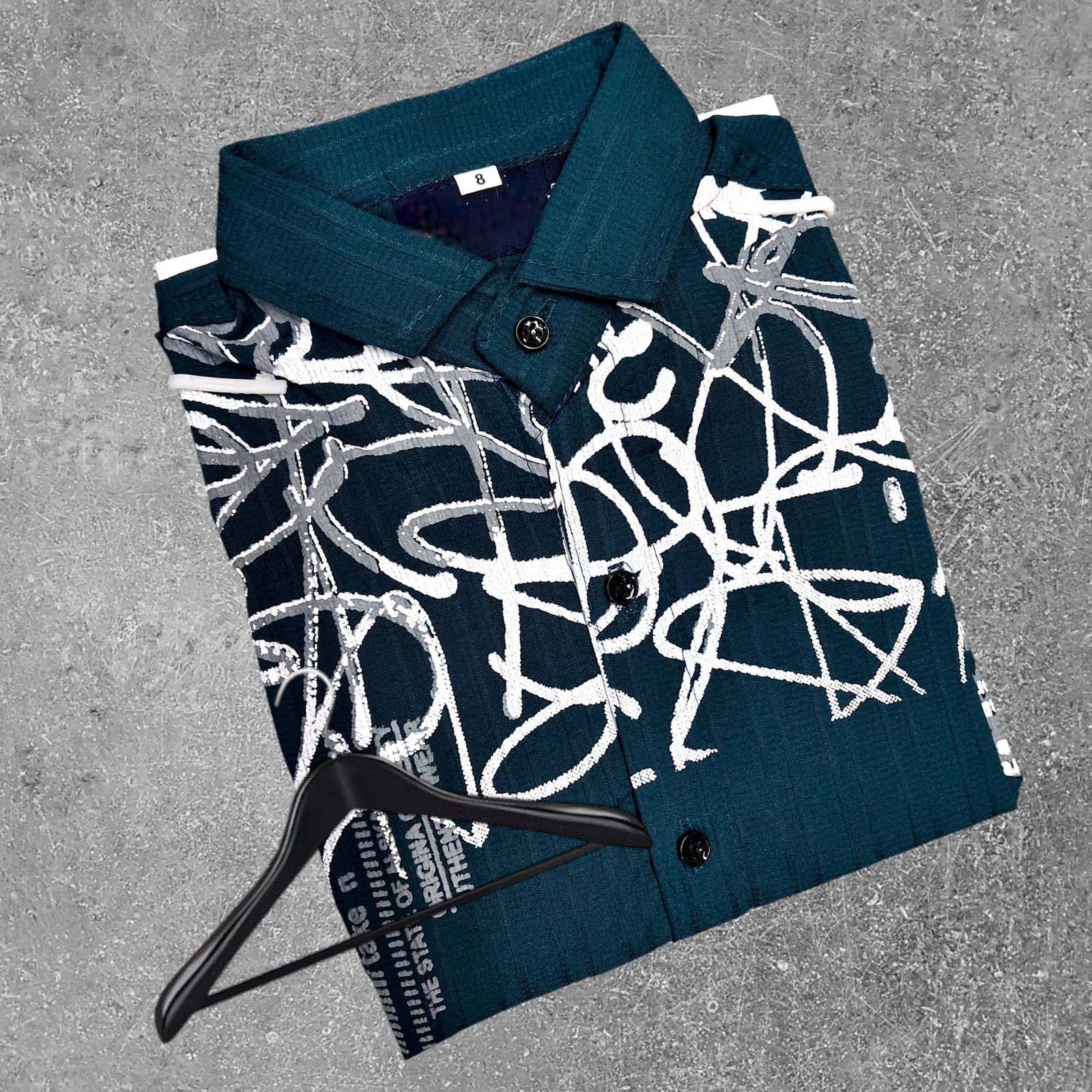 Lolark Pack of 1 Boys Cotton Blend Full Sleeves Shirt ( Dark Blue ) - Image 4