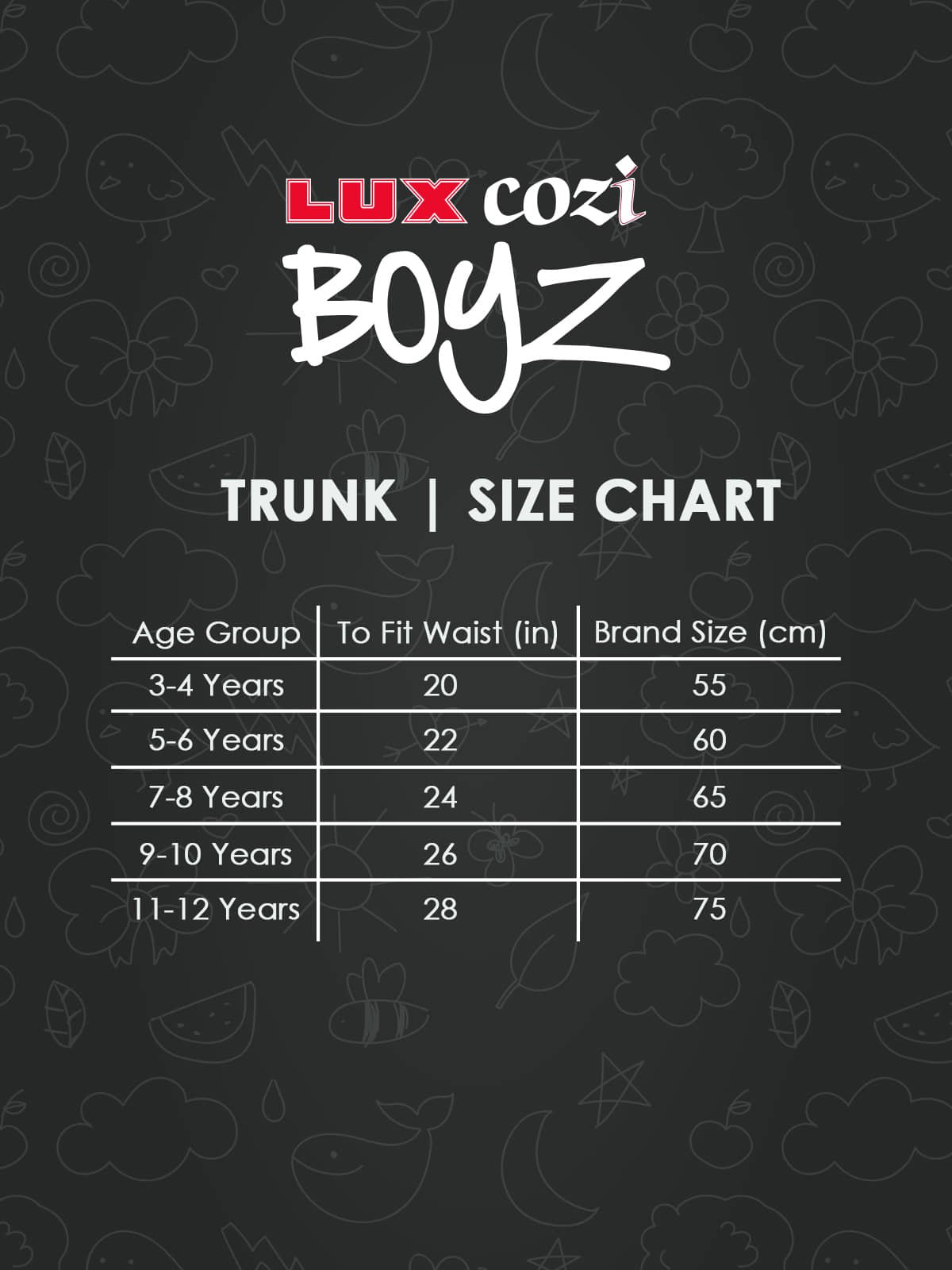 Lux Cozi Pack of 4 Boys Cotton Blend Trunks ( Multicolor ) - Image 6