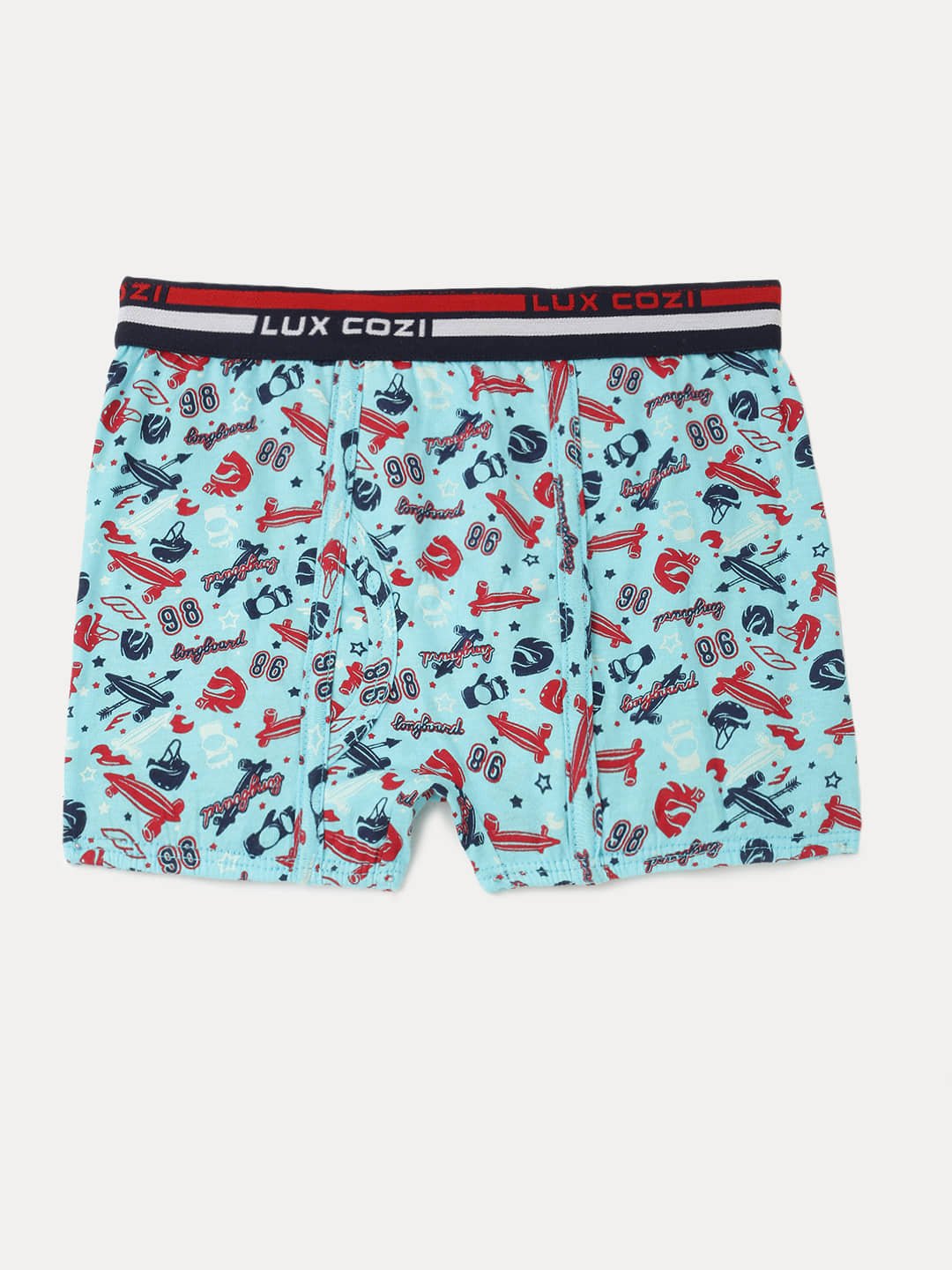 Lux Cozi Pack of 4 Boys Cotton Trunks ( Multicolor ) - Image 3