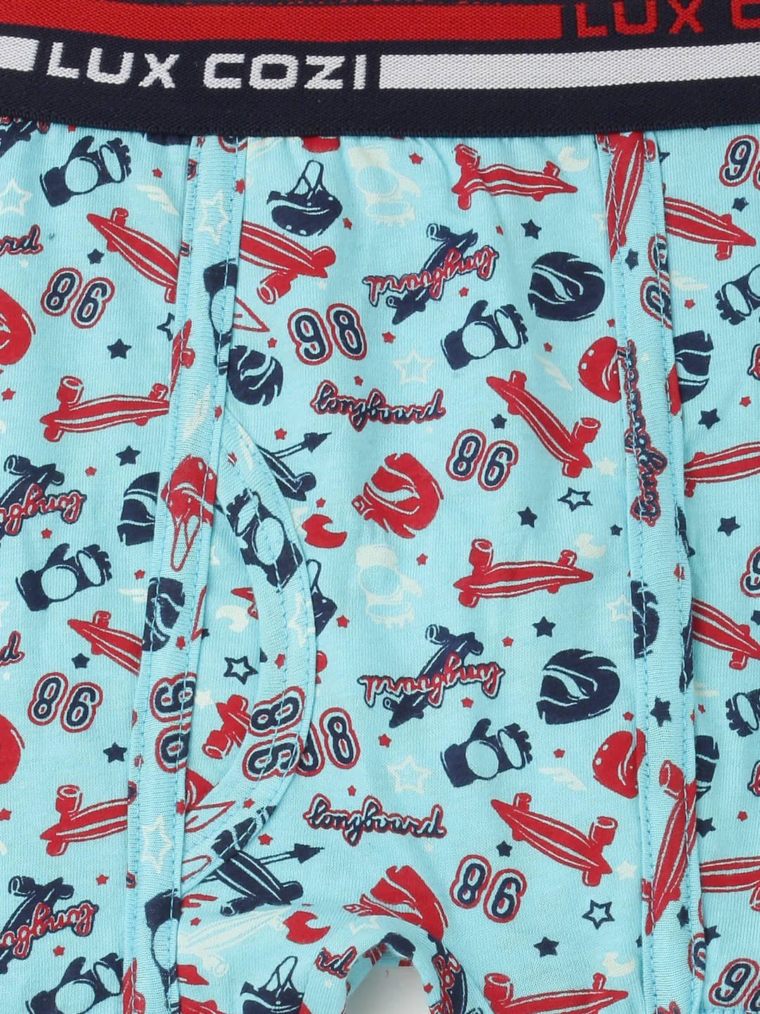 Lux Cozi Pack of 4 Boys Cotton Trunks ( Multicolor ) - Image 9