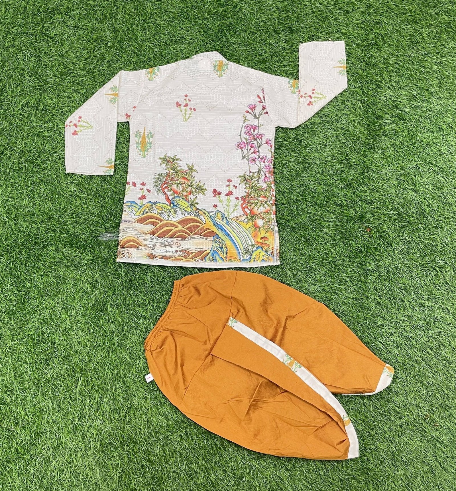 Boys Cotton Blend White Dhoti Kurta Set None - Image 4