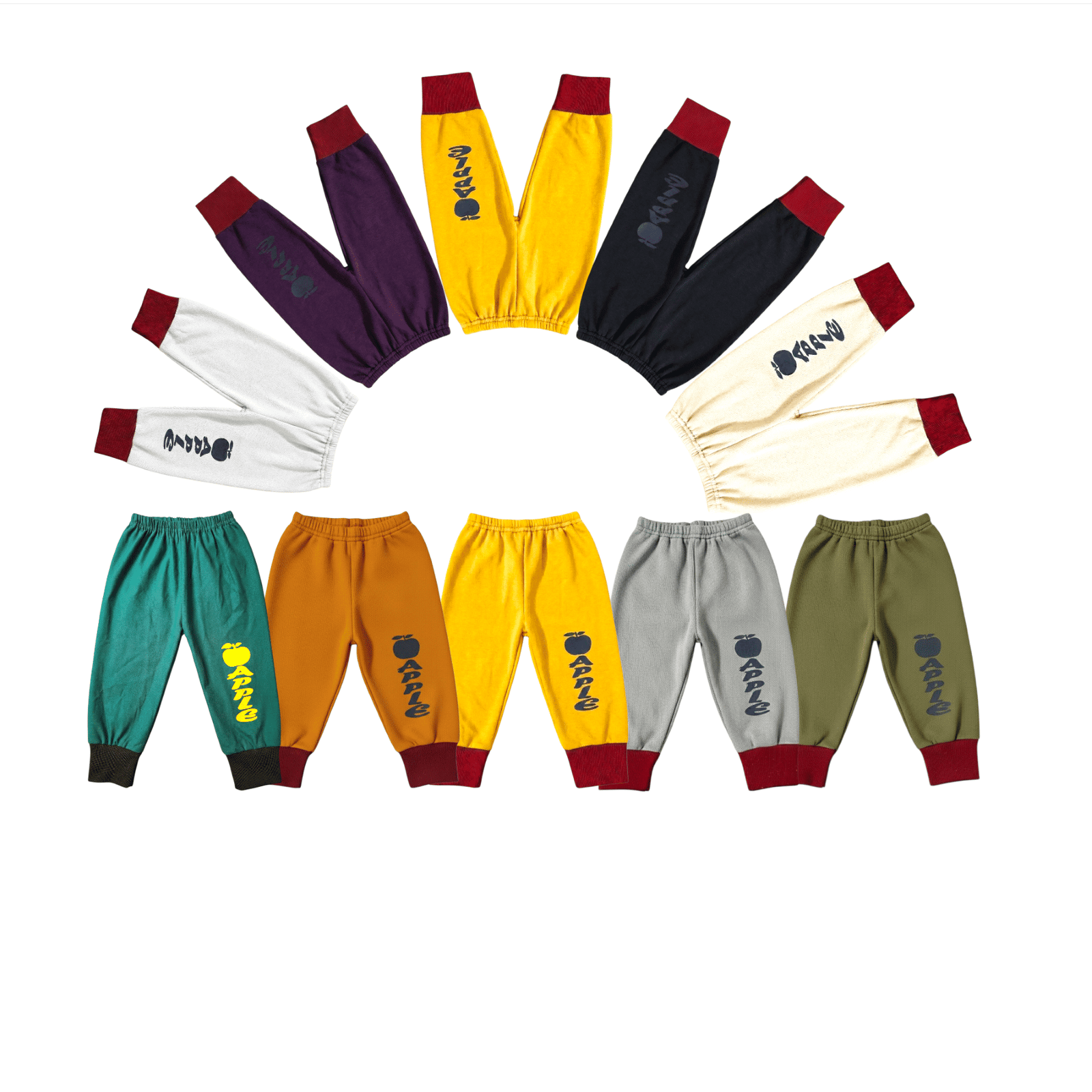 Pack of 10 Baby Boys Cotton Blend Trackpant ( Multicolor )