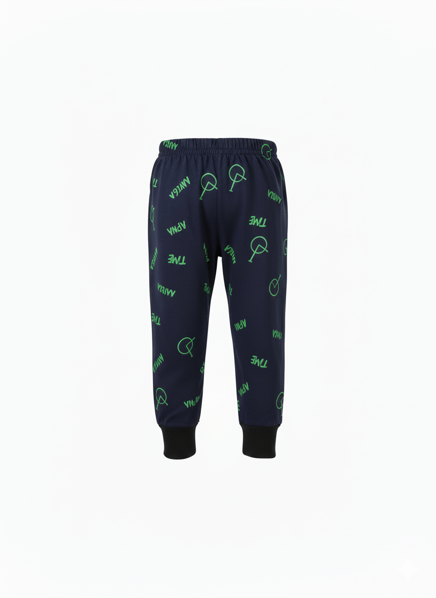 Pack of 10 Baby Boys Cotton Blend Trackpant ( Multicolor ) - Image 3