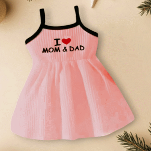 Cotton Blend Frock For Baby Girls ( Pack of 1 , Peach )