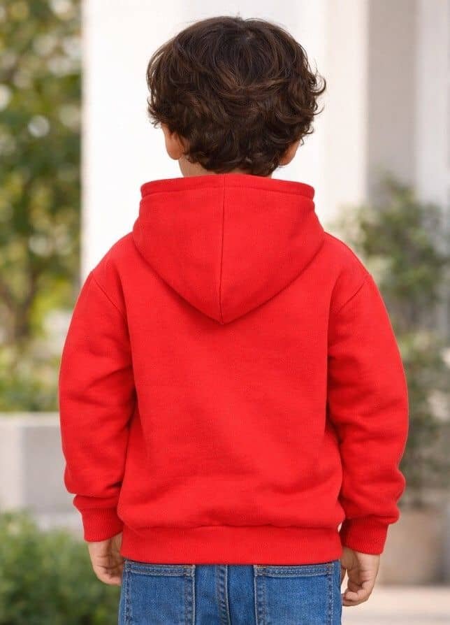 Pack of 1 Boys Cotton Blend Sweatshirt ( Red ) - Image 2
