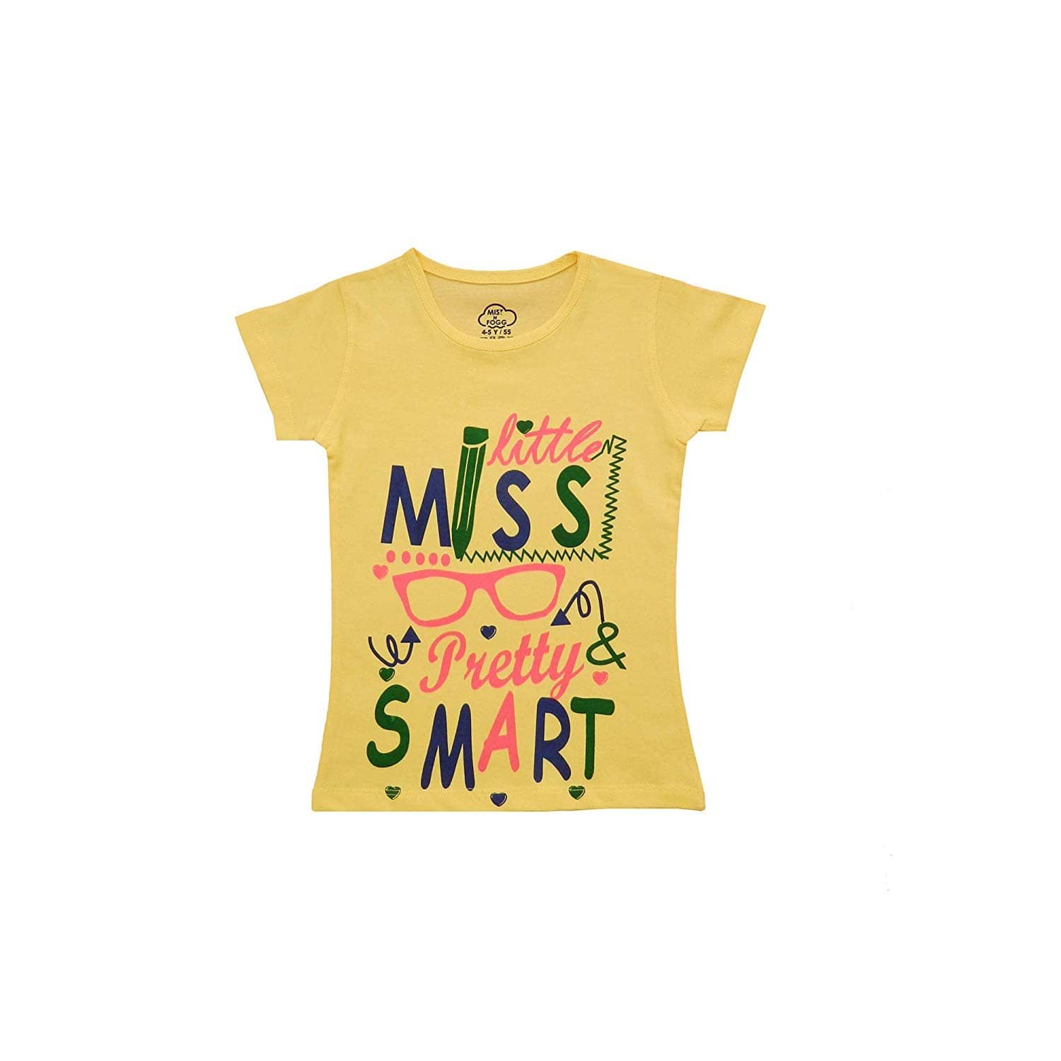 Pack of 4 Girls 100% Cotton T-Shirts ( Multi ) - Image 3