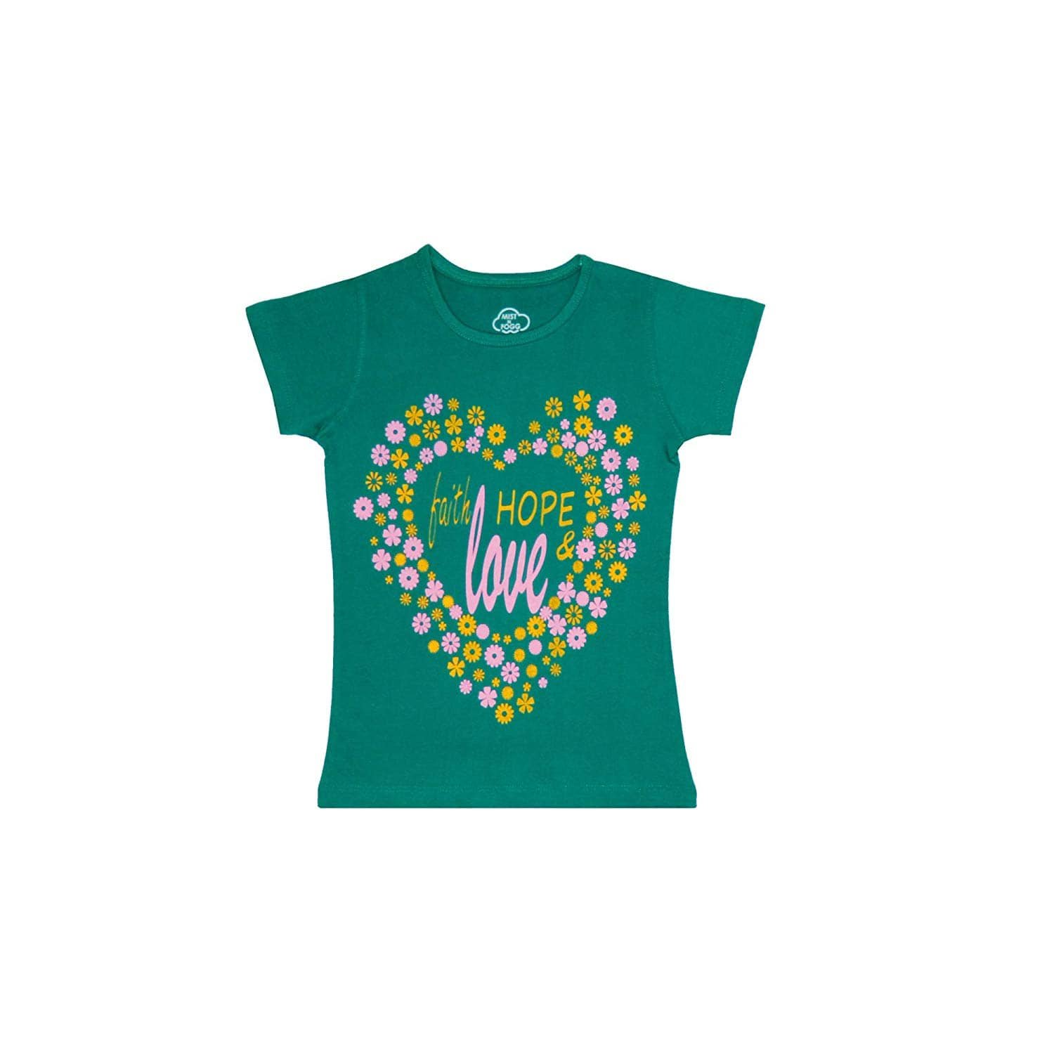 Pack of 4 Girls 100% Cotton T-Shirts ( Multi ) - Image 4