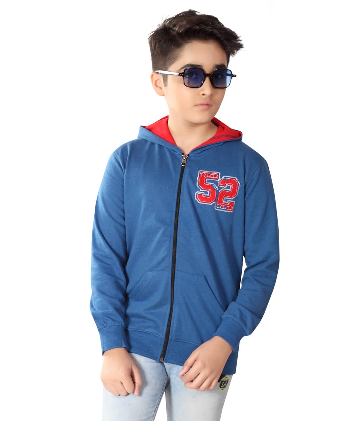 Pack of 1 Boys Terry Blend Sweatshirt ( Blue )