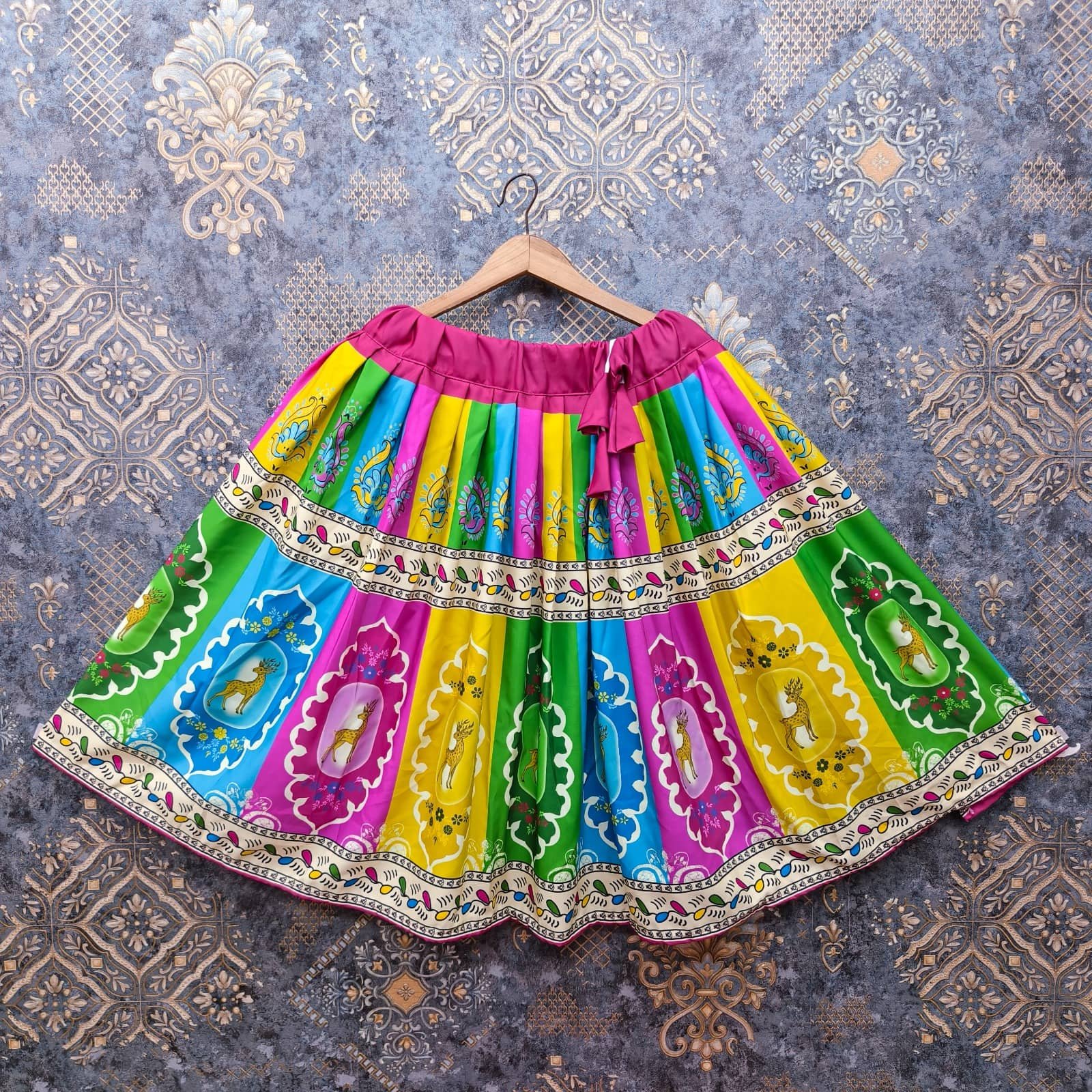 Maruti Creation Rayon Lehenga Choli Set For Girls ( Pack of 1 , Pink ) - Image 3
