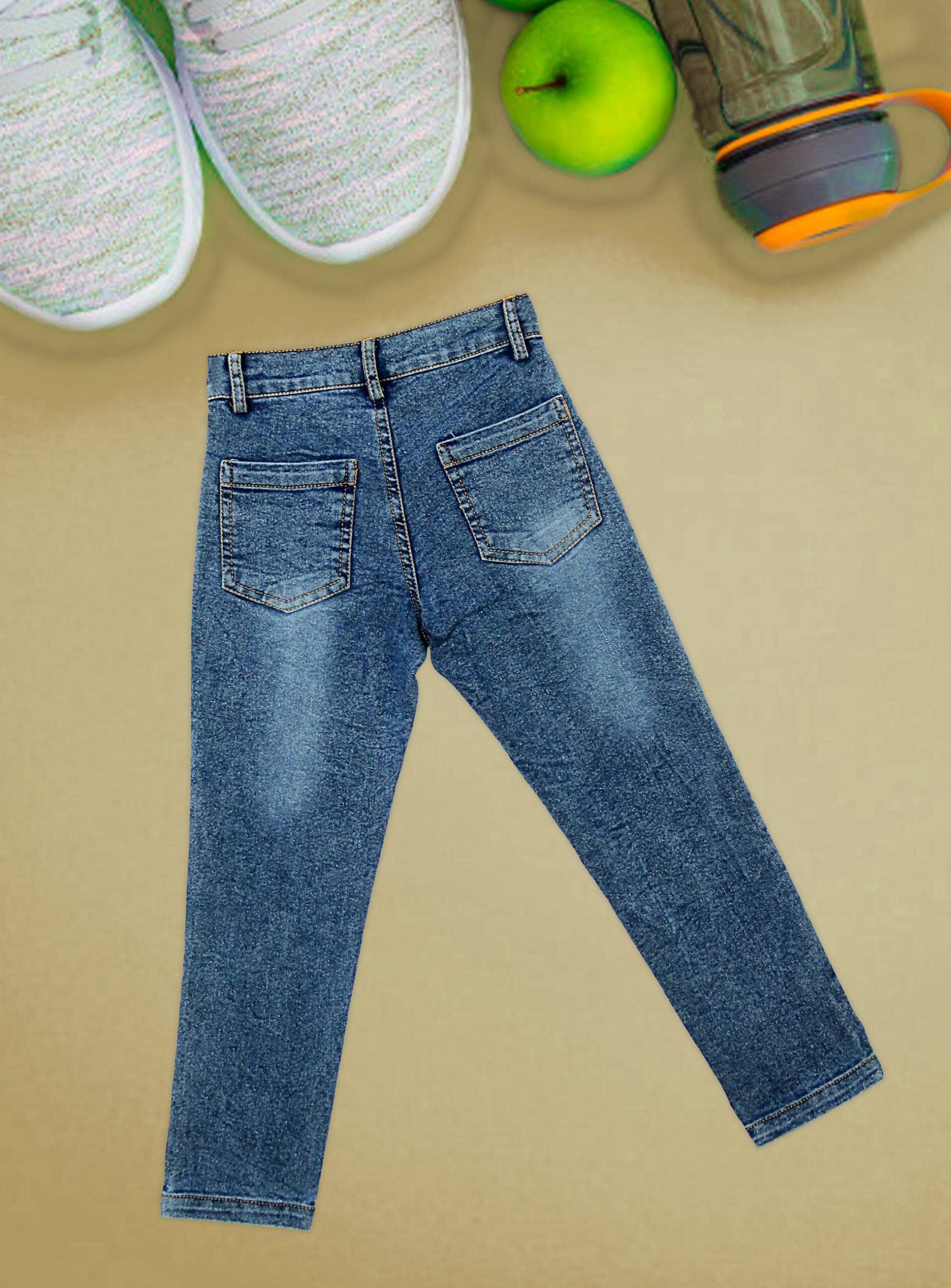 Me My Pack of 1 Boys 100% Cotton Jeans ( Blue ) - Image 2