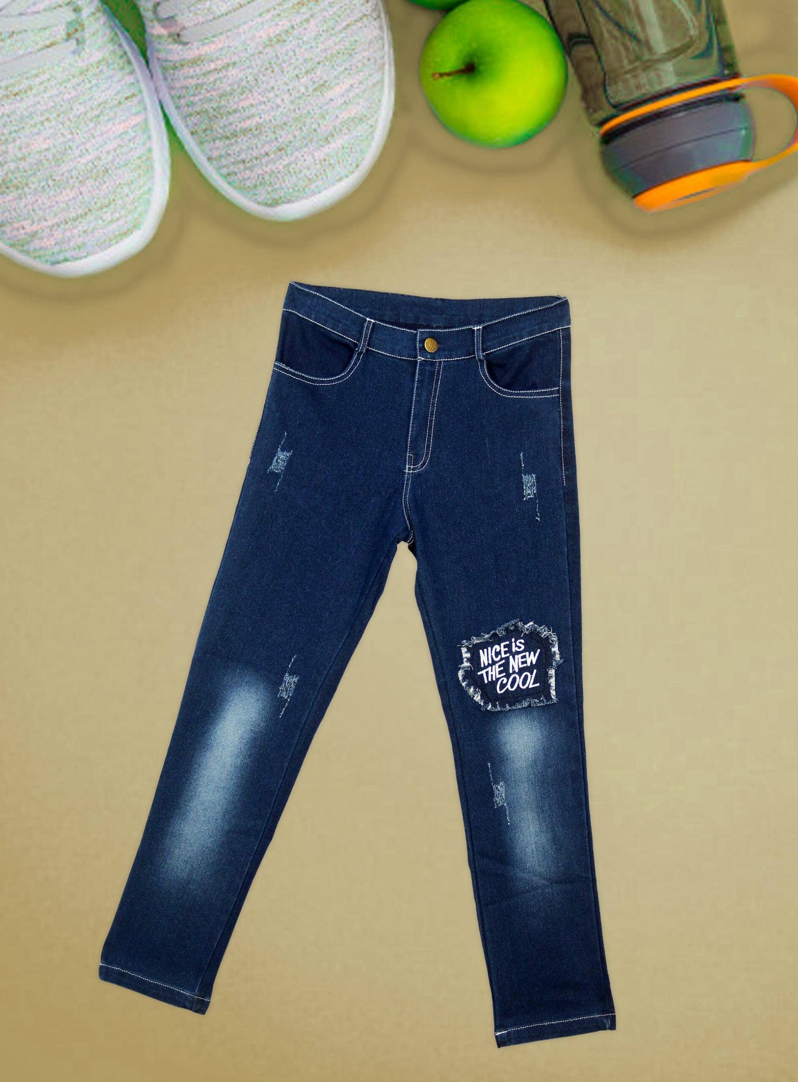 Me My Pack of 1 Boys 100% Cotton Jeans ( Blue )