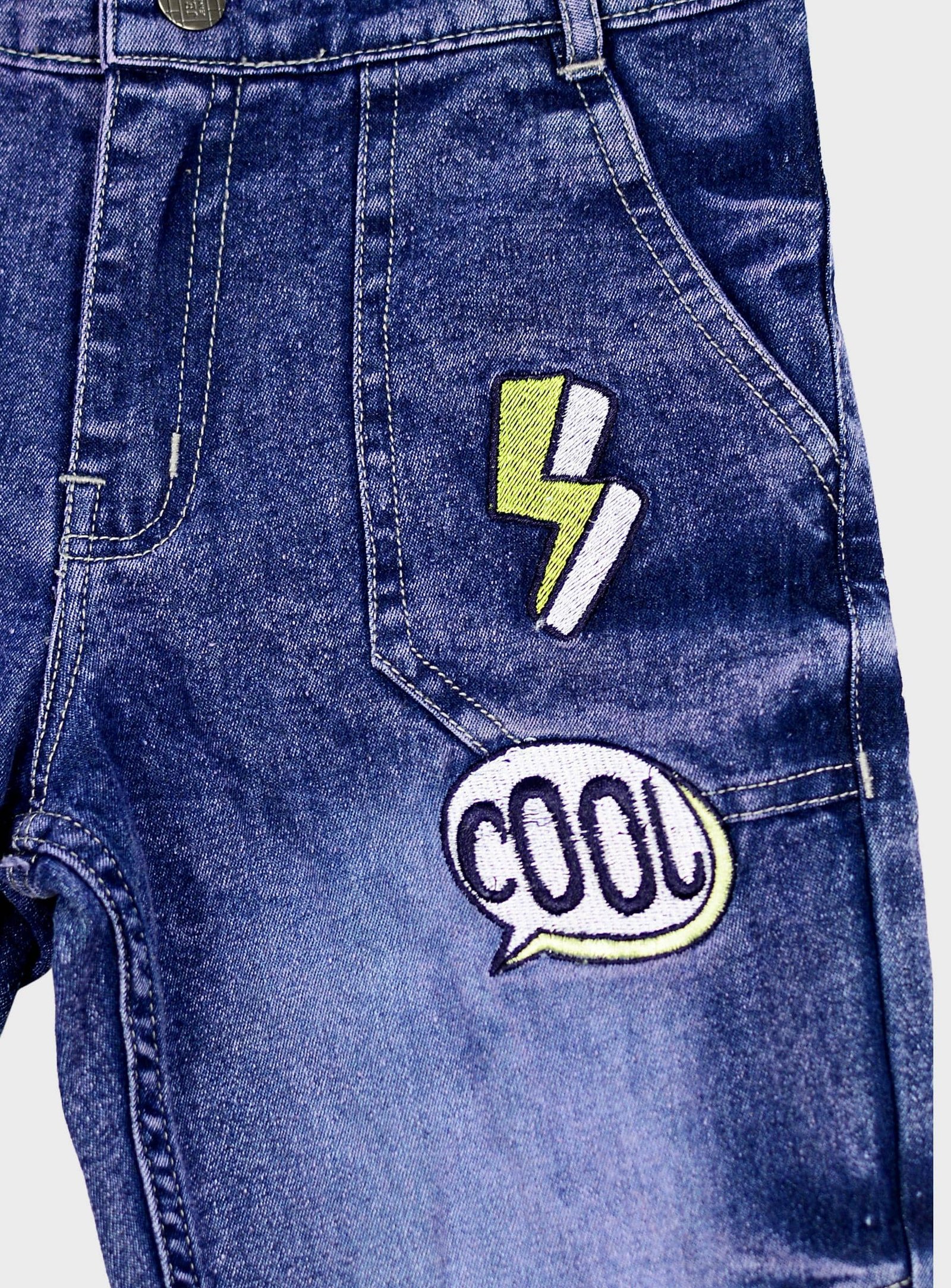 Me My Pack of 1 Boys 100% Cotton Jeans ( Blue ) - Image 3