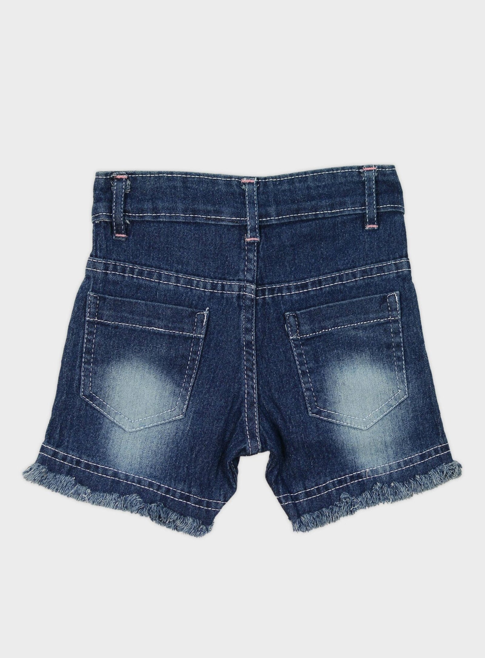 Me My - Denim Blue Denim Girls Shorts ( Pack of 1 ) - Image 2