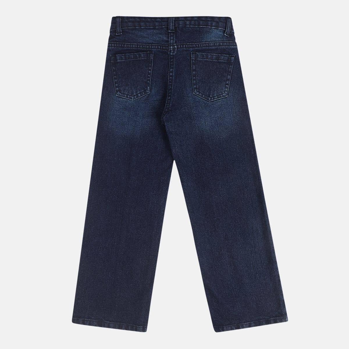 Miniklub Kids Girls Pack Of 1 Denim Pant (Blue) - Image 2