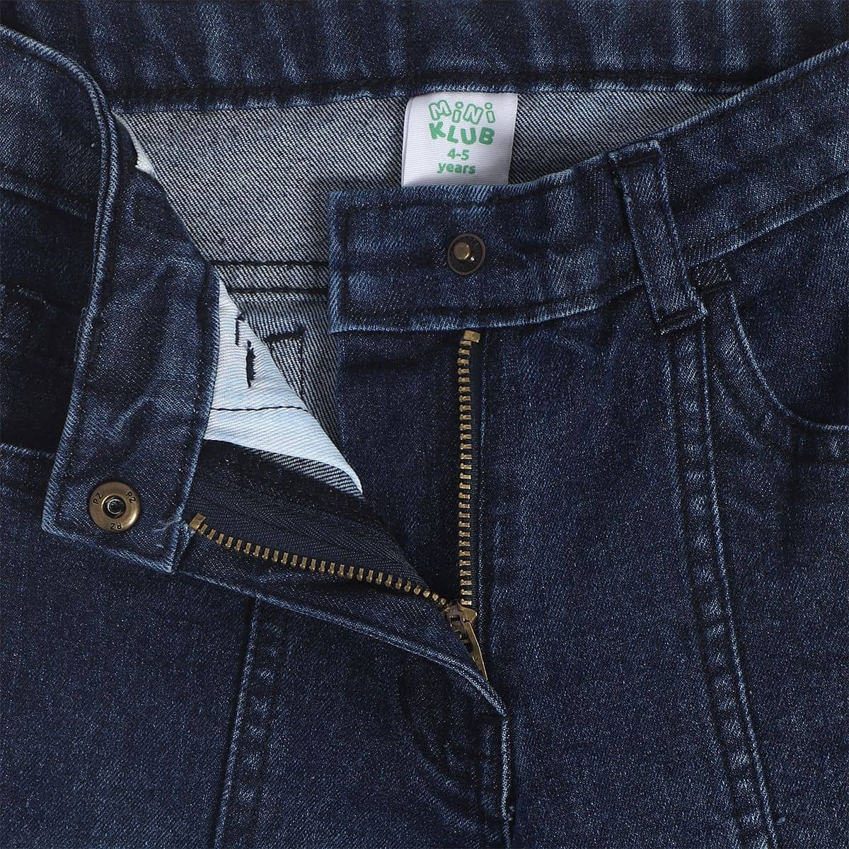 Miniklub Kids Girls Pack Of 1 Denim Pant (Blue) - Image 5