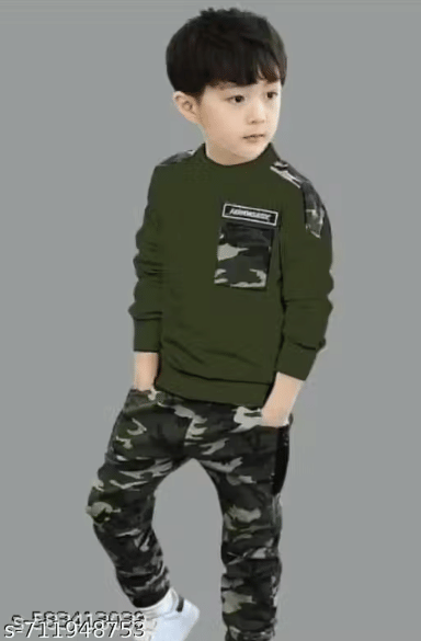 Misha Pack of 1 Baby Boys 100% Cotton Tracksuit ( Multicolor 1 )