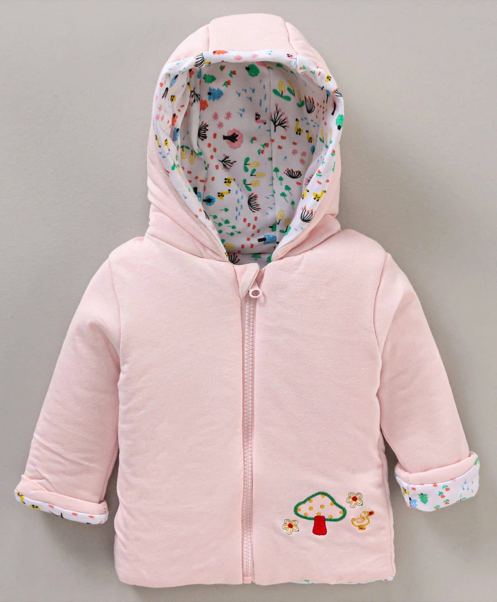 Modern Mama Baby Boys Cotton Blend Down Jacket ( Pink , Pack of 1 )