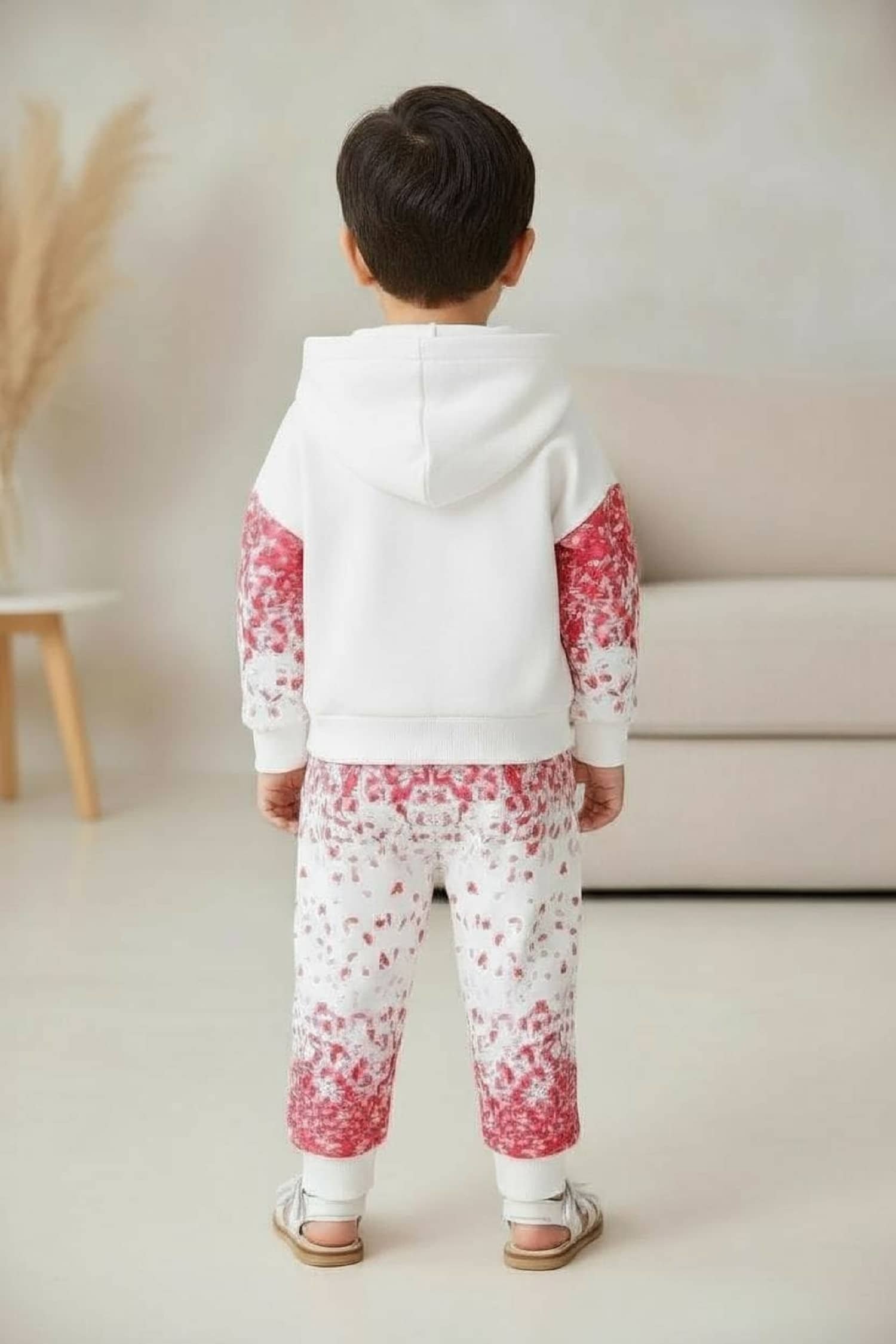 Mullick the designer Baby Boys Cotton Blend T-Shirt & Pants Set ( White , Pack of 1 ) - Image 2