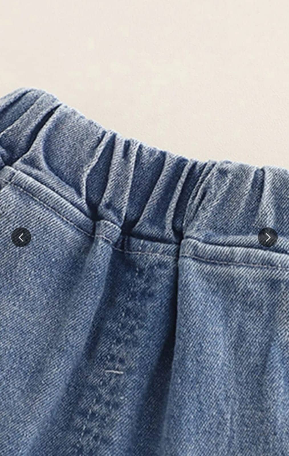 Baby Girls Cotton T-shirt & Jeans Set ( Blue & White , Pack of 1 ) - Image 4