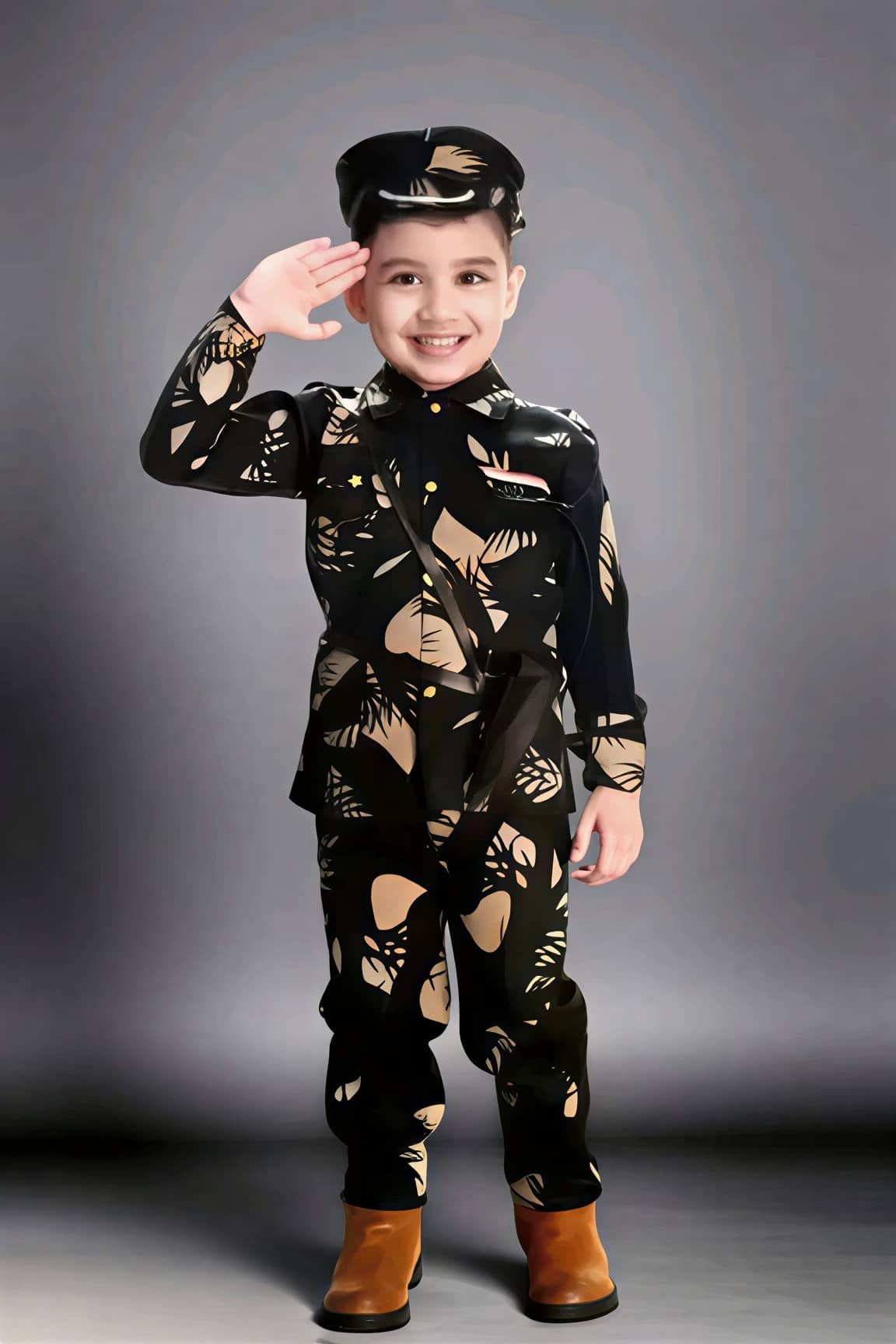 Boys Cotton Blend Suit ( , Multicolor 1 )