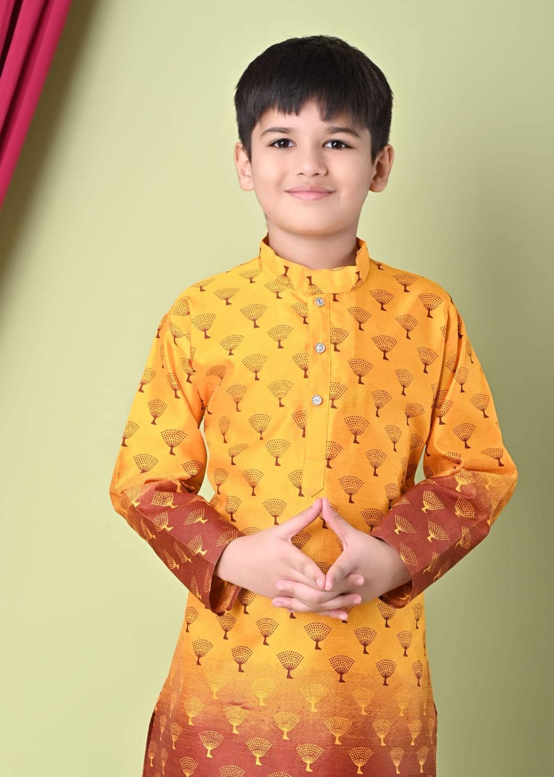 Baby Boys Cotton Blend Printed ( Red & Yellow , Pack of 1 ) - Image 4