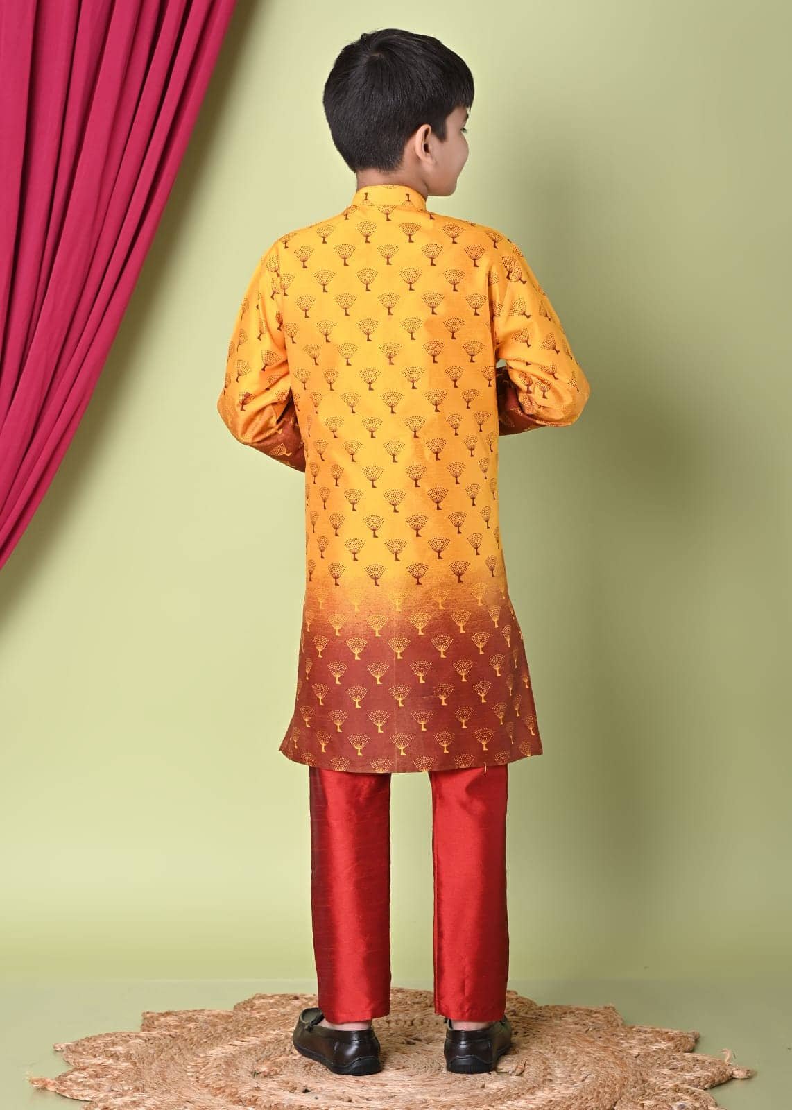 Baby Boys Cotton Blend Printed ( Red & Yellow , Pack of 1 ) - Image 5