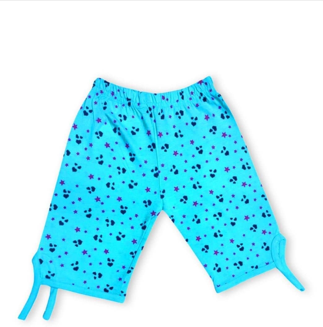 Girls 100% Cotton T-shirt & Capris Set ( Multicolor , Pack of 3 ) - Image 3