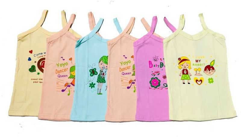 Pack of 6 Girls Synthetic Camisoles ( Multicolor 7 )