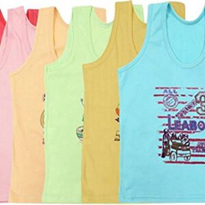 Pack of 6 Boys Cotton Vest ( Multicolor )