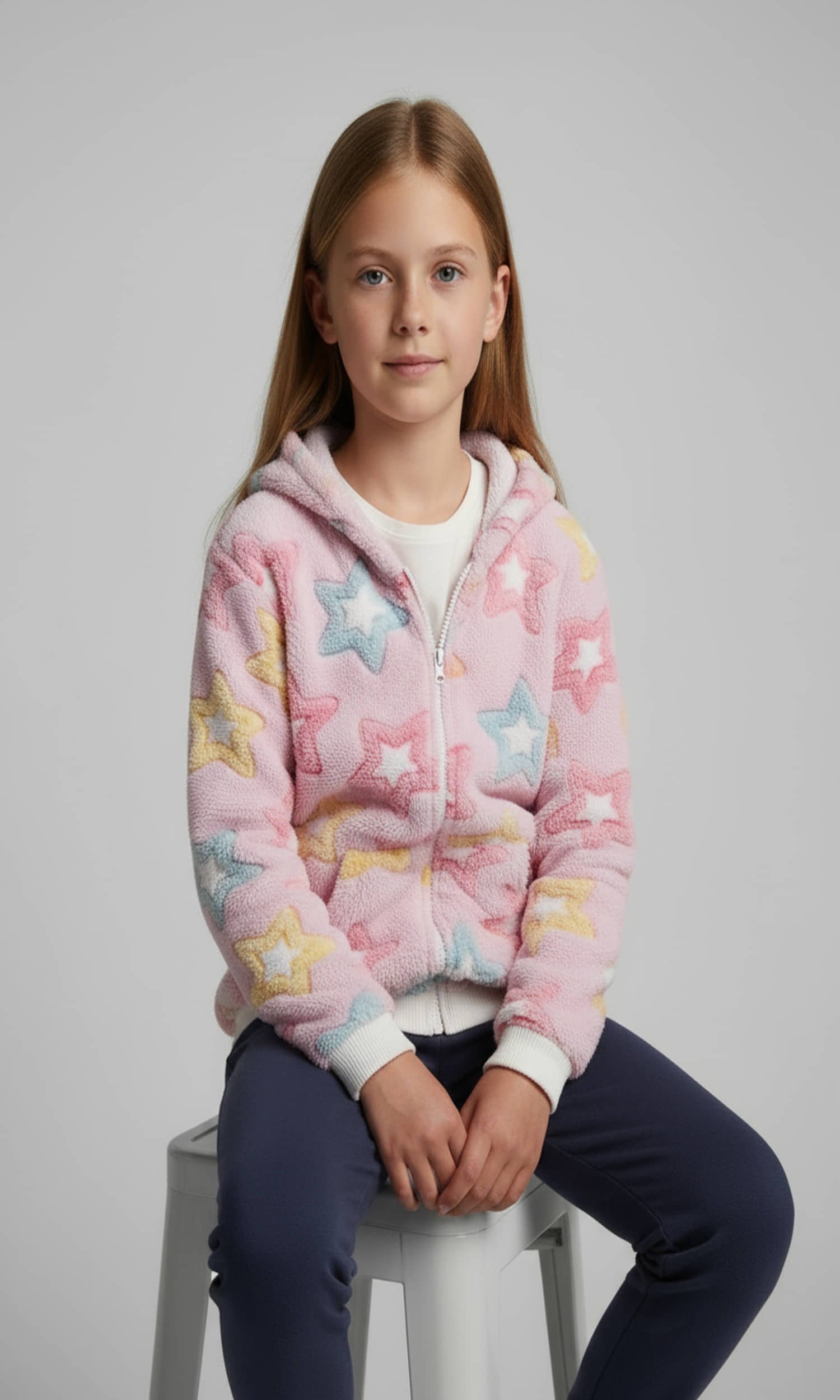 Girls Faux Viscose Sweaters ( Pack of 1 , Pink )