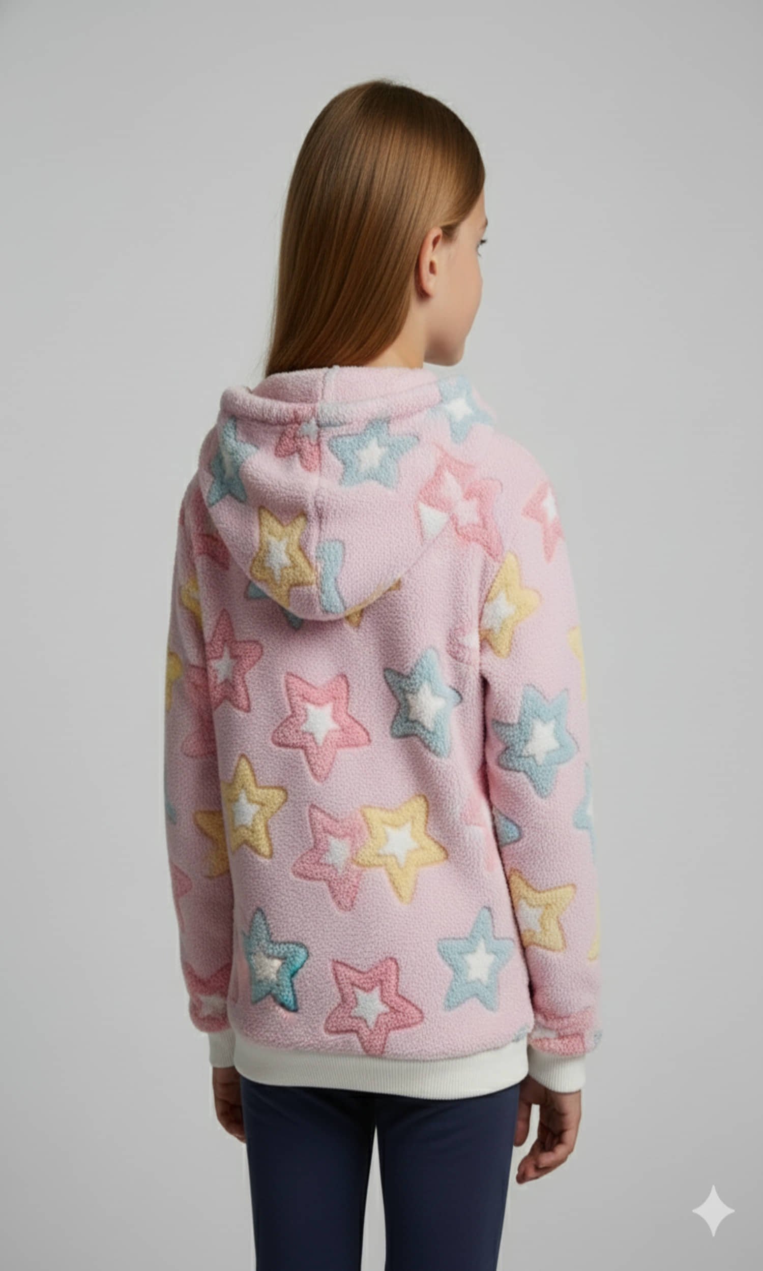 Girls Faux Viscose Sweaters ( Pack of 1 , Pink ) - Image 2