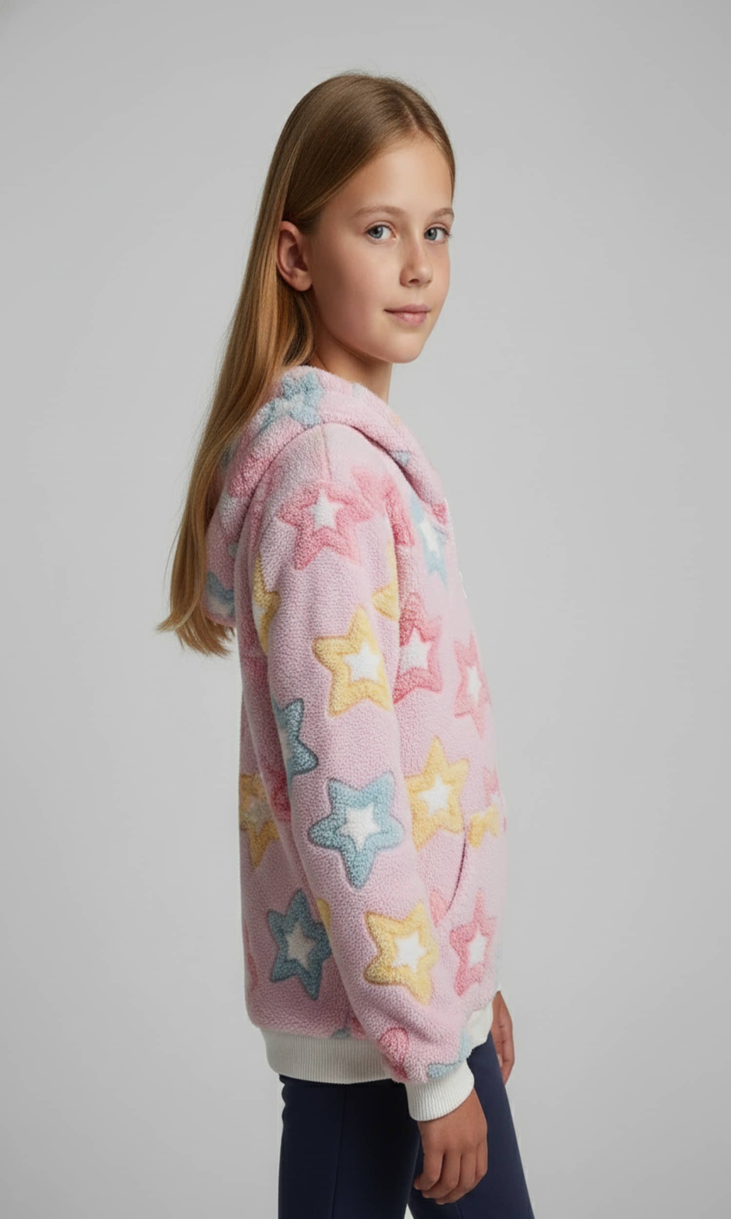 Girls Faux Viscose Sweaters ( Pack of 1 , Pink ) - Image 4