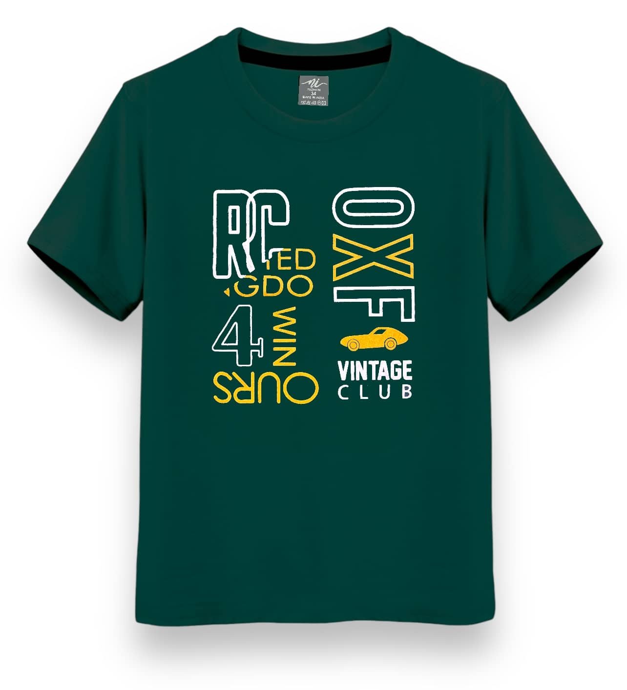 Pack of 1 Boys Cotton Blend T-Shirt ( Green )