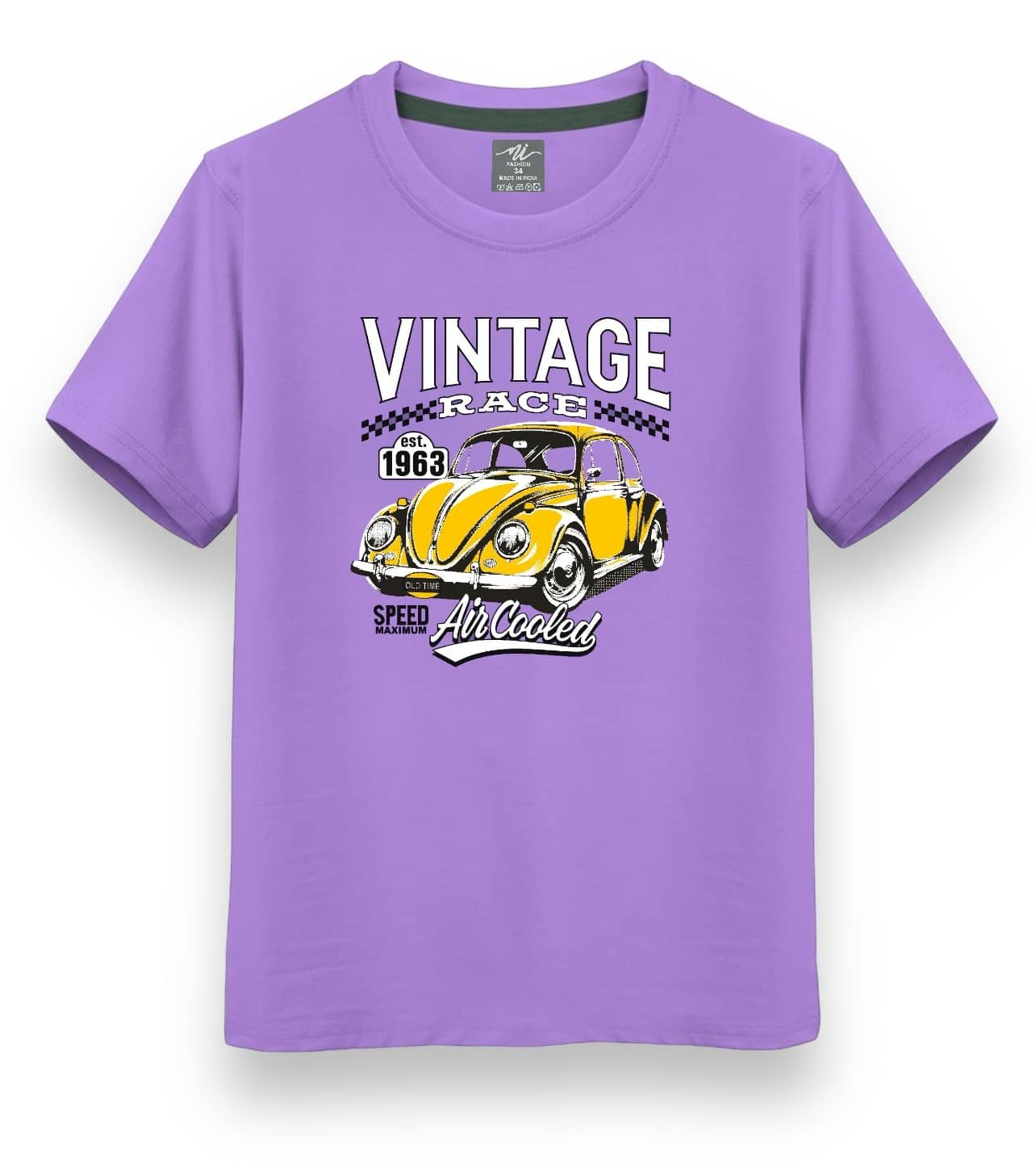 Pack of 1 Boys Cotton Blend T-Shirt ( Purple )