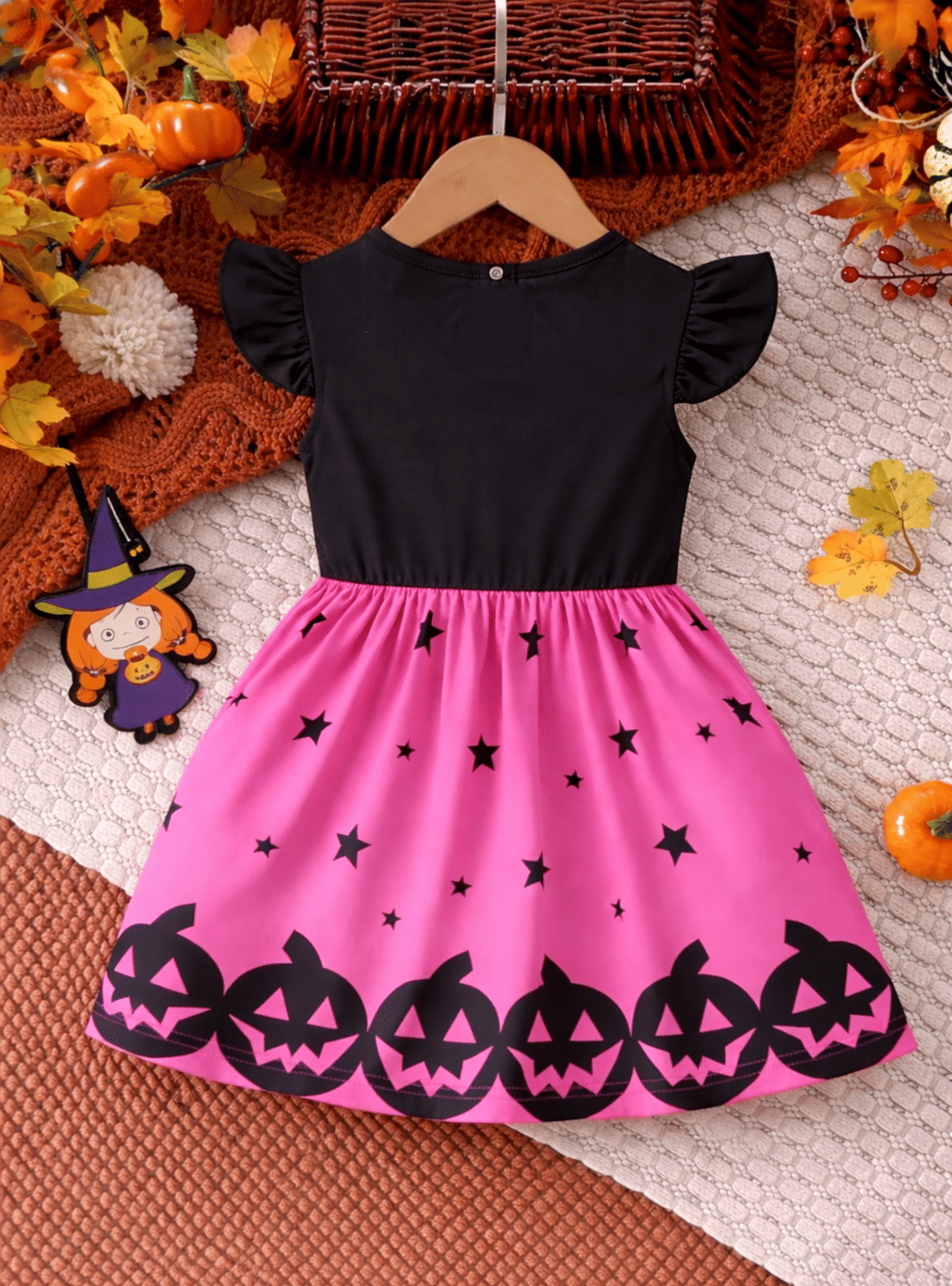 Cotton Frock For Baby Girls ( Pack of 1 , Pink ) - Image 2