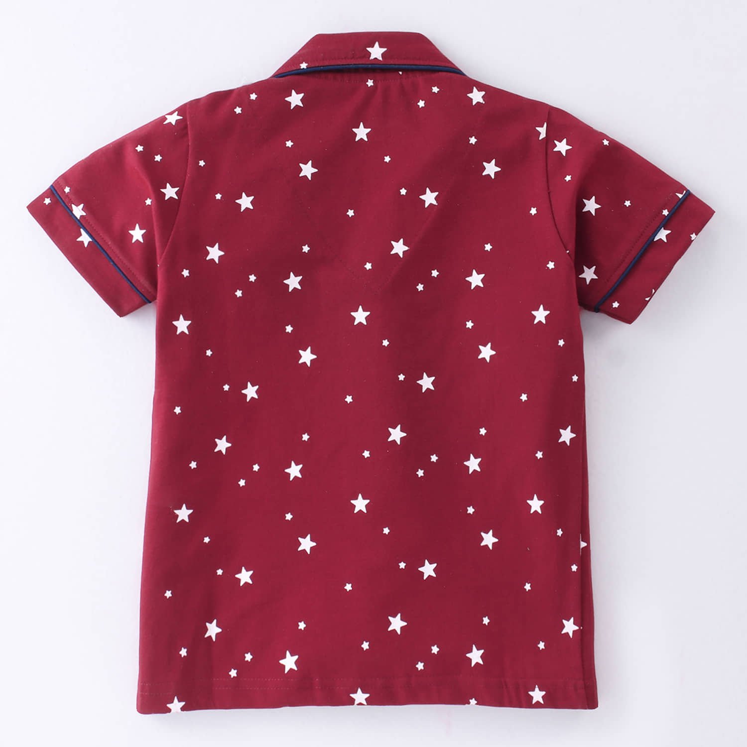 Nite Flite Pack of 1 Boys 100% Cotton Nightsuit Set ( Red ) - Image 3