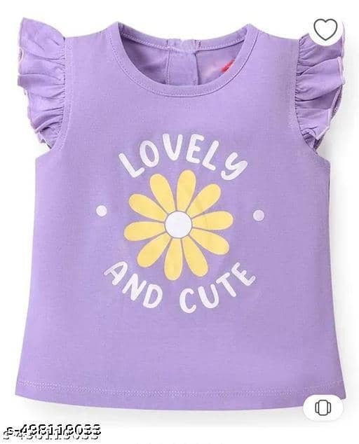 Pack of 3 Girls 100% Cotton T-Shirt ( Multi ) - Image 4