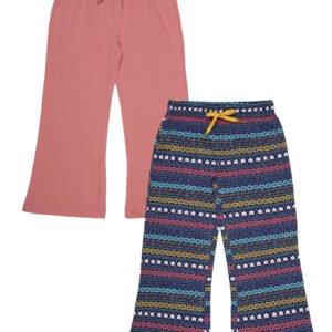 Girls Cotton Jeans ( Pack of 2 , White )