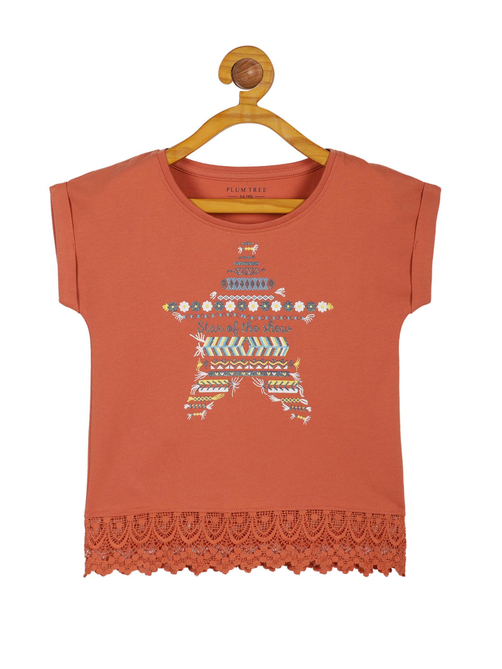 Pack of 2 Girls 100% Cotton Top ( Blue ) - Image 2