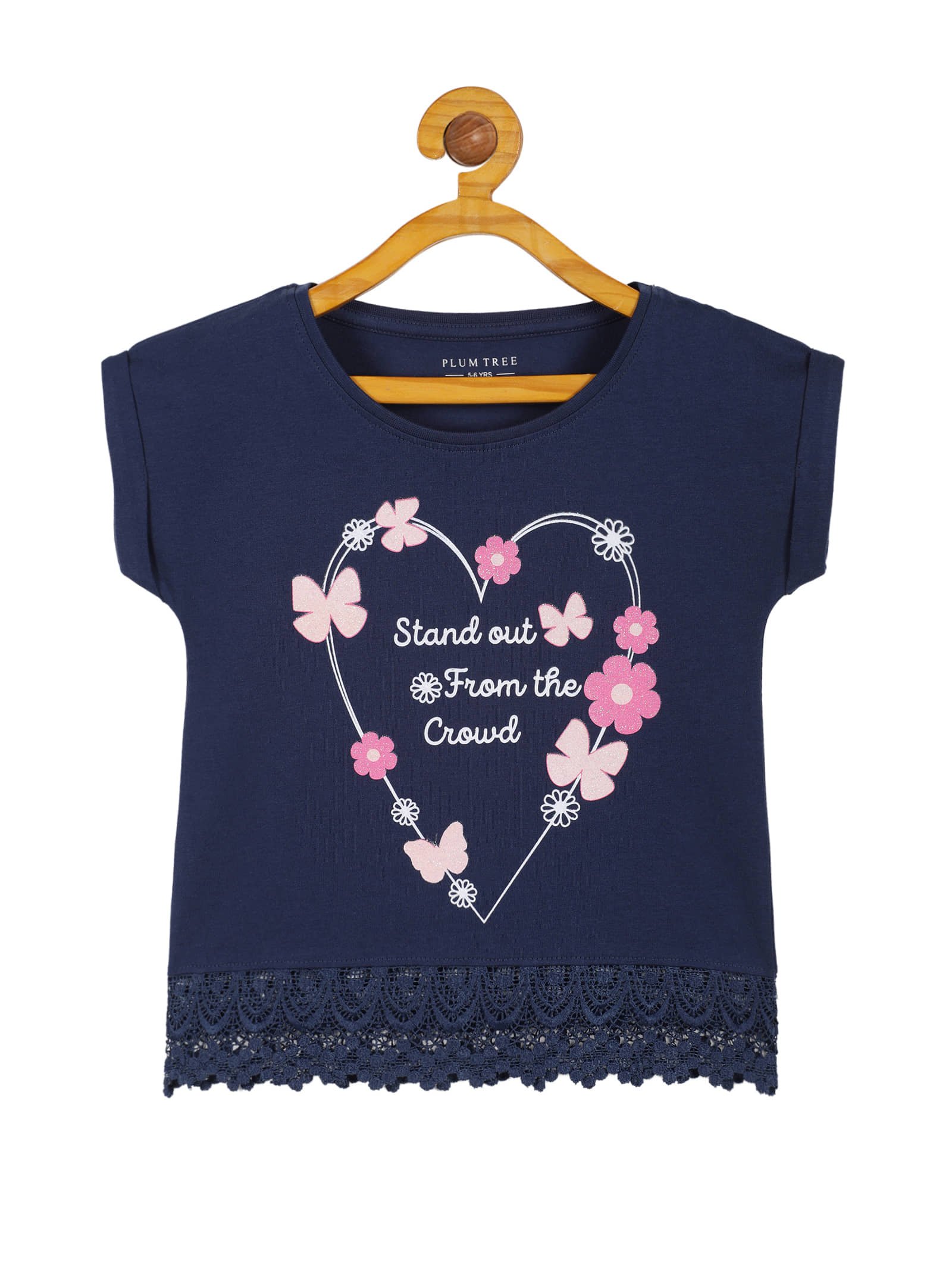 Pack of 2 Girls 100% Cotton Top ( Blue ) - Image 4