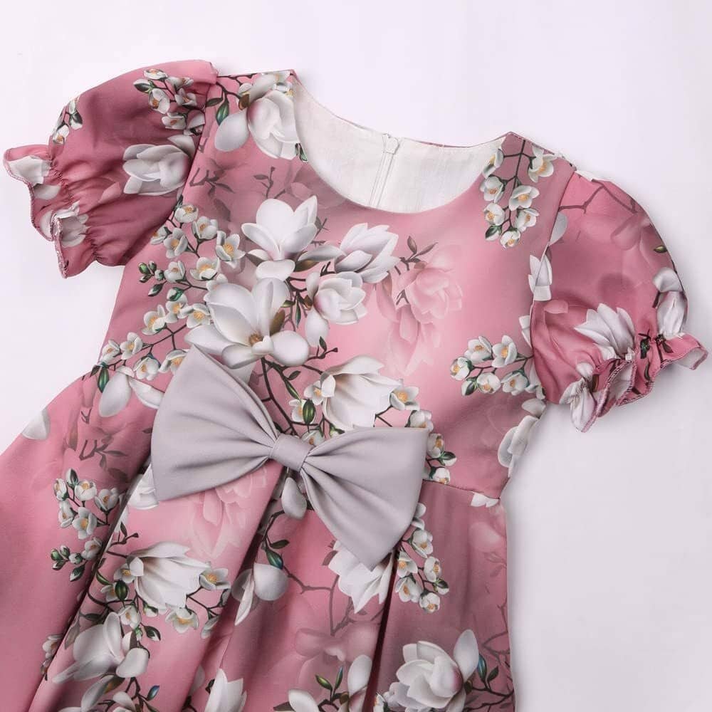 Silk Frock For Girls ( Pack of 1 , Pink ) - Image 3