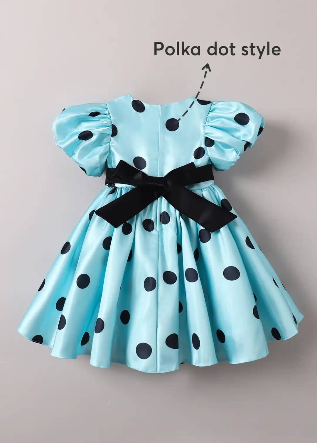 Silk Frock For Girls ( Pack of 1 , Blue ) - Image 2