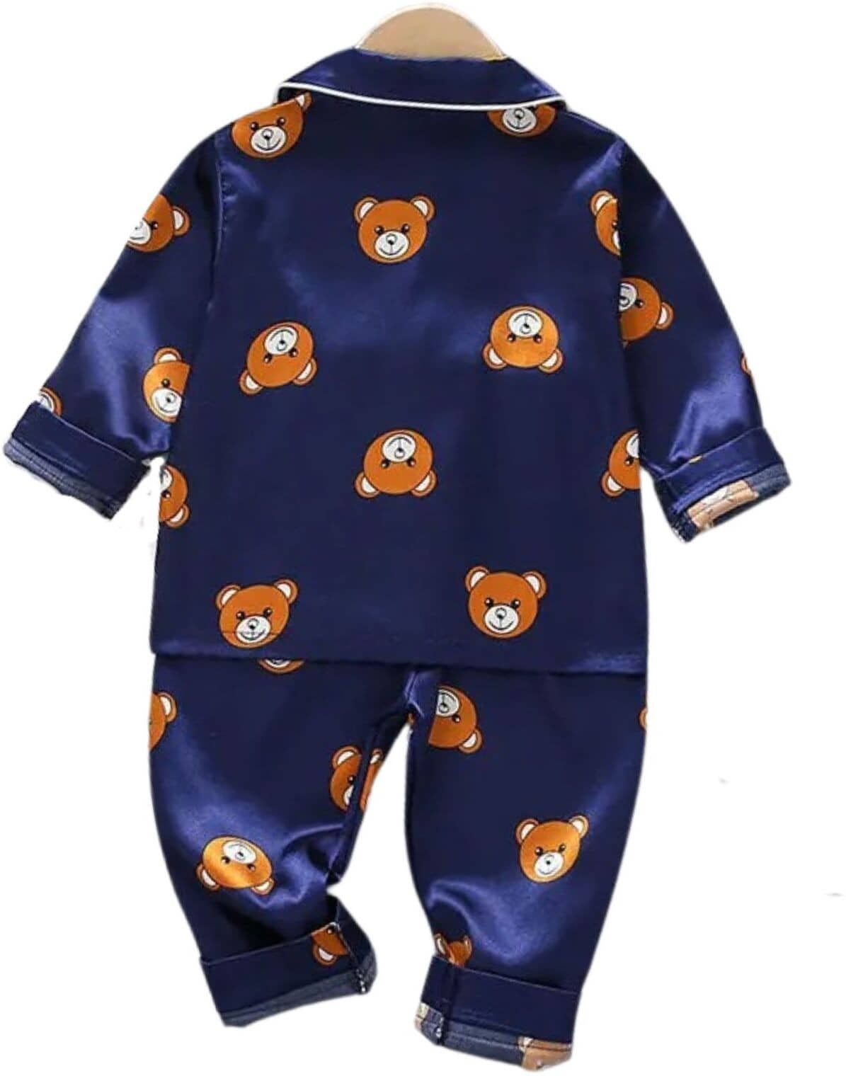 Paghdal Brothers Pack of 1 Girls Polyester Nightsuit Set ( Blue ) - Image 2
