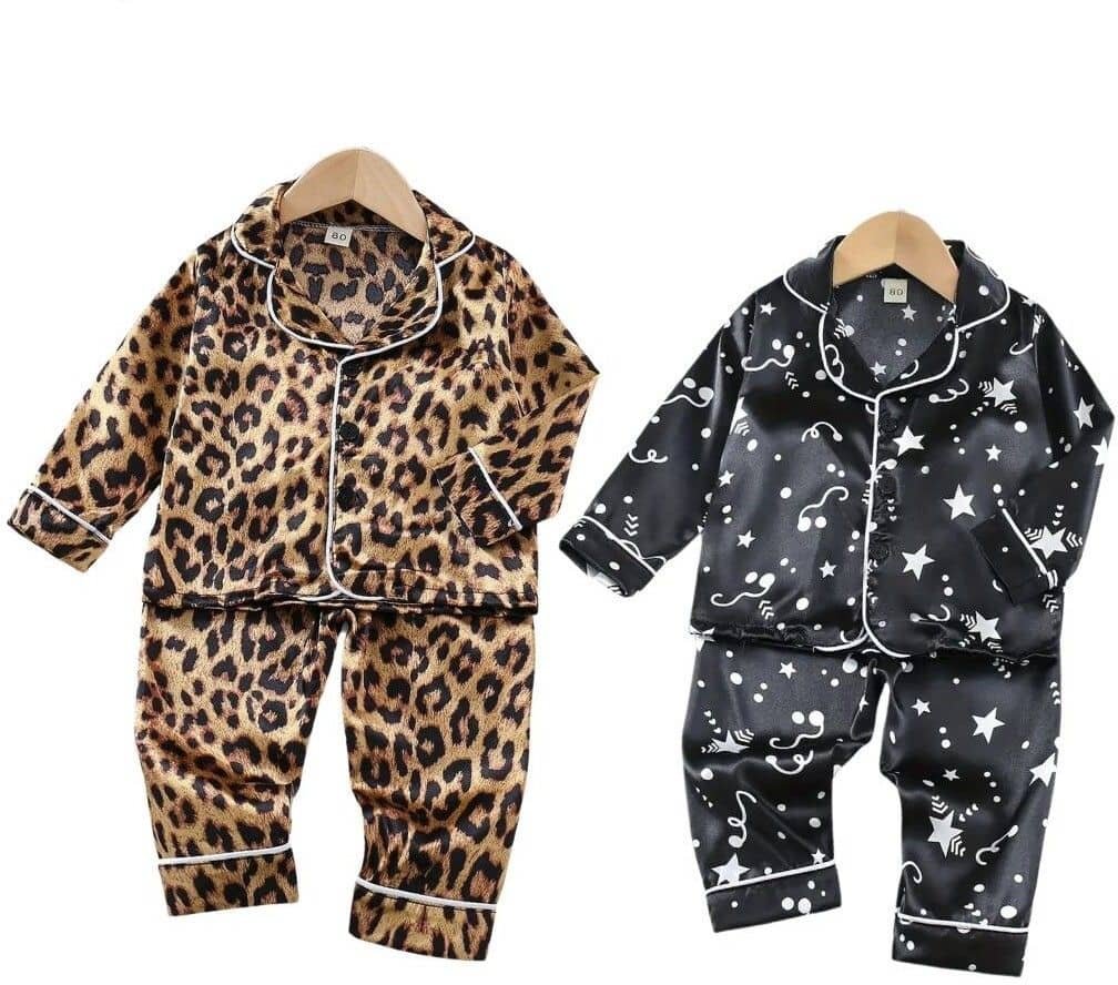 Paghdal Brothers Pack of 2 Baby Boys Polyester Nightsuit Set ( Multicolor )