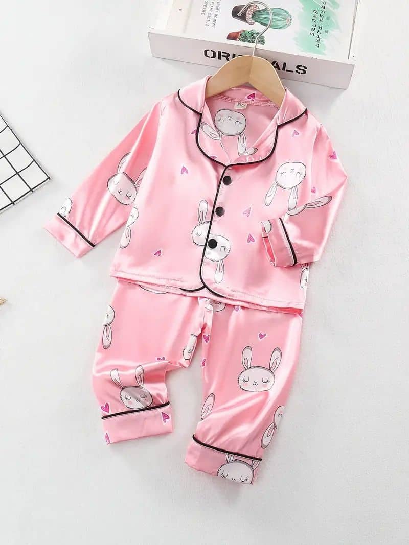 Paghdal Brothers Pack of 2 Baby Boys Cotton Blend Nightsuit Set ( Multicolor ) - Image 2